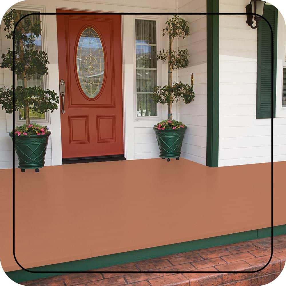 BEHR PREMIUM 5 gal. #MQ4-38 Balcony Sunset Low-Lustre Enamel Interior/Exterior Porch and Patio Floor Paint (2)
