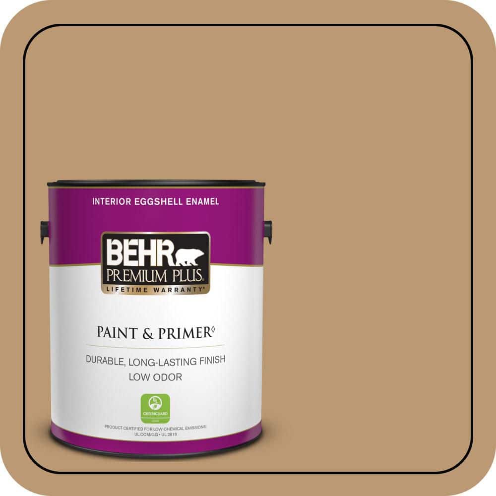 BEHR PREMIUM PLUS 1 gal. #N280-5 Antique Treasure Eggshell Enamel Low Odor Interior Paint & Primer