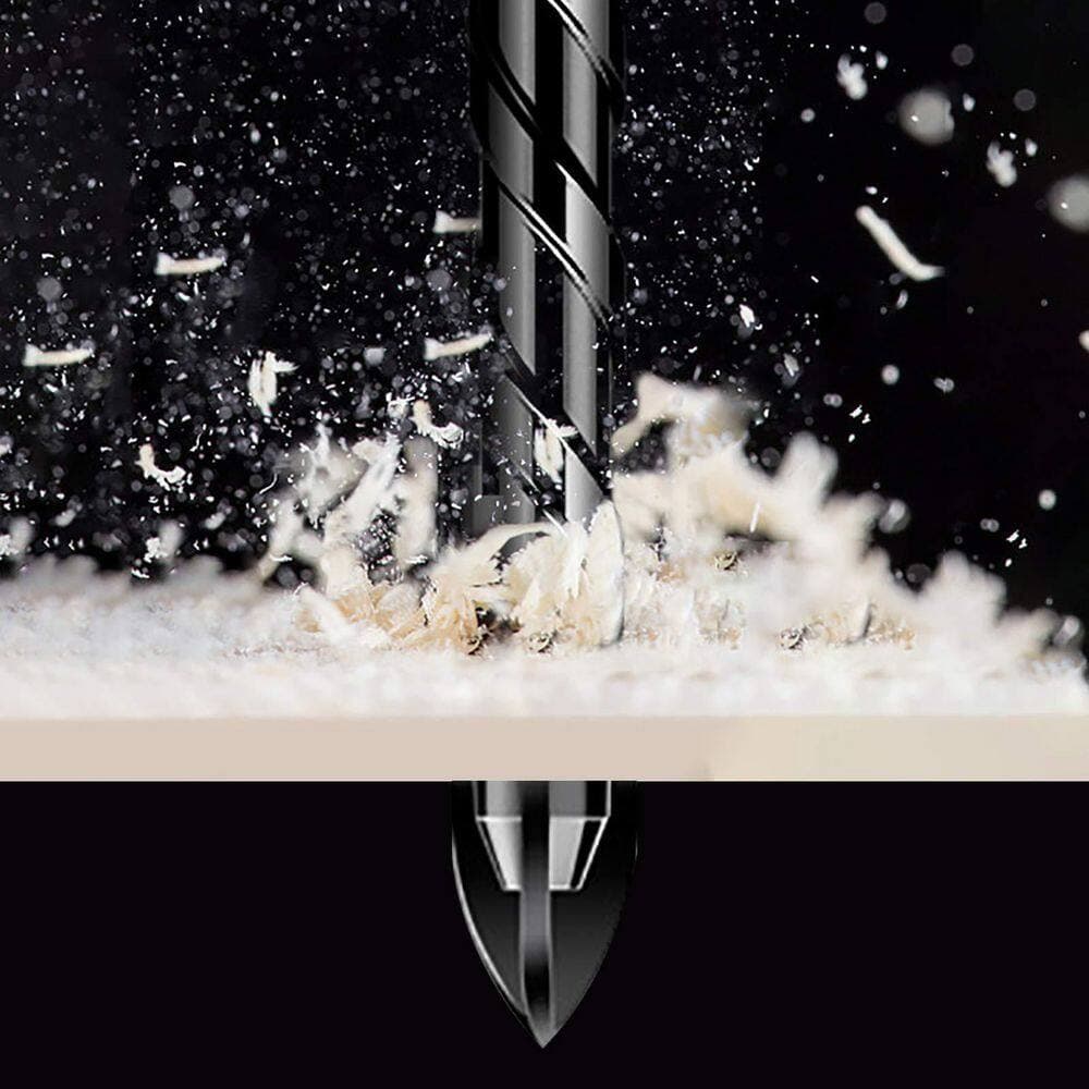 Laybus 7.4 in. x 3.27 in. x 0.75 in. Carbide Masonry Concrete Drill Bit Set for Tile, Brick, Glass, Plastic and Wood (10-Pack) (2)