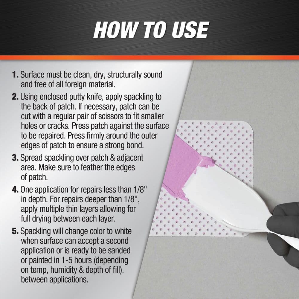 DAP DryDex 8 oz. Dry Time Indicator Wall Repair Patch Kit (3)