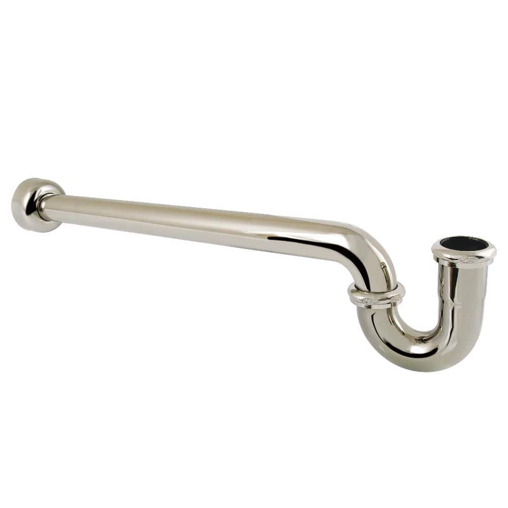 Kingston Brass Trimscape 1-1/2 in. Brass Decor P-Trap in Polished Nickel (1)