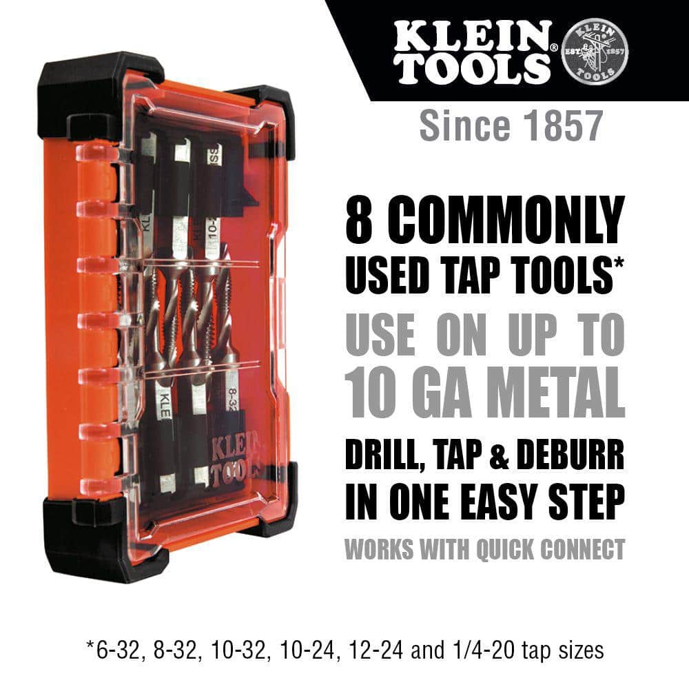Klein Tools Drill Tap Tool Set, 8-Piece (2)