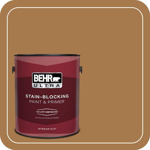 BEHR PREMIUM PLUS #HDC-CL-18A Butter Caramel Enamel Low Odor & Primer (4)