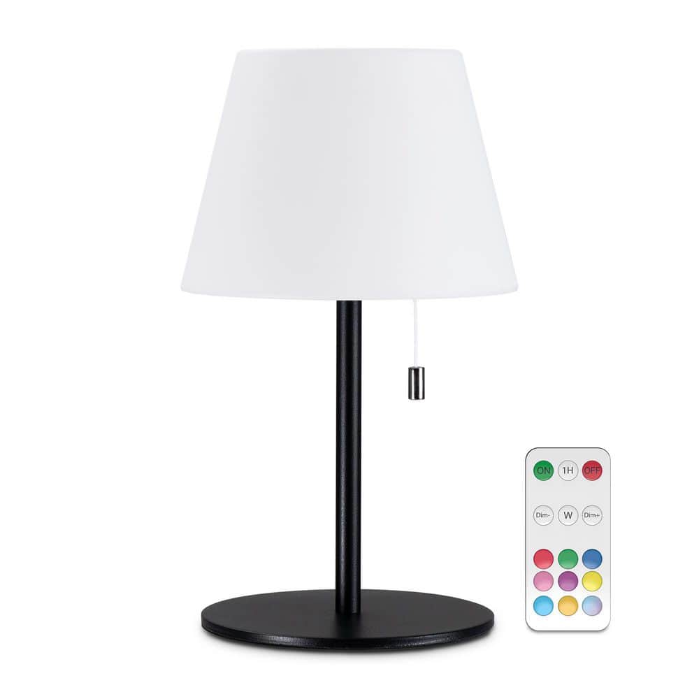 Unbranded 10 in. Black Waterproof RGBW Night Light Bulb Frosted Lamp with Remote Control (2)