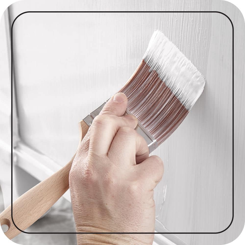 BEHR PREMIUM COMPLETE COAT 1 qt. #B0305 White Semi-Gloss Water Based Interior/Exterior Paint & Primer (3)