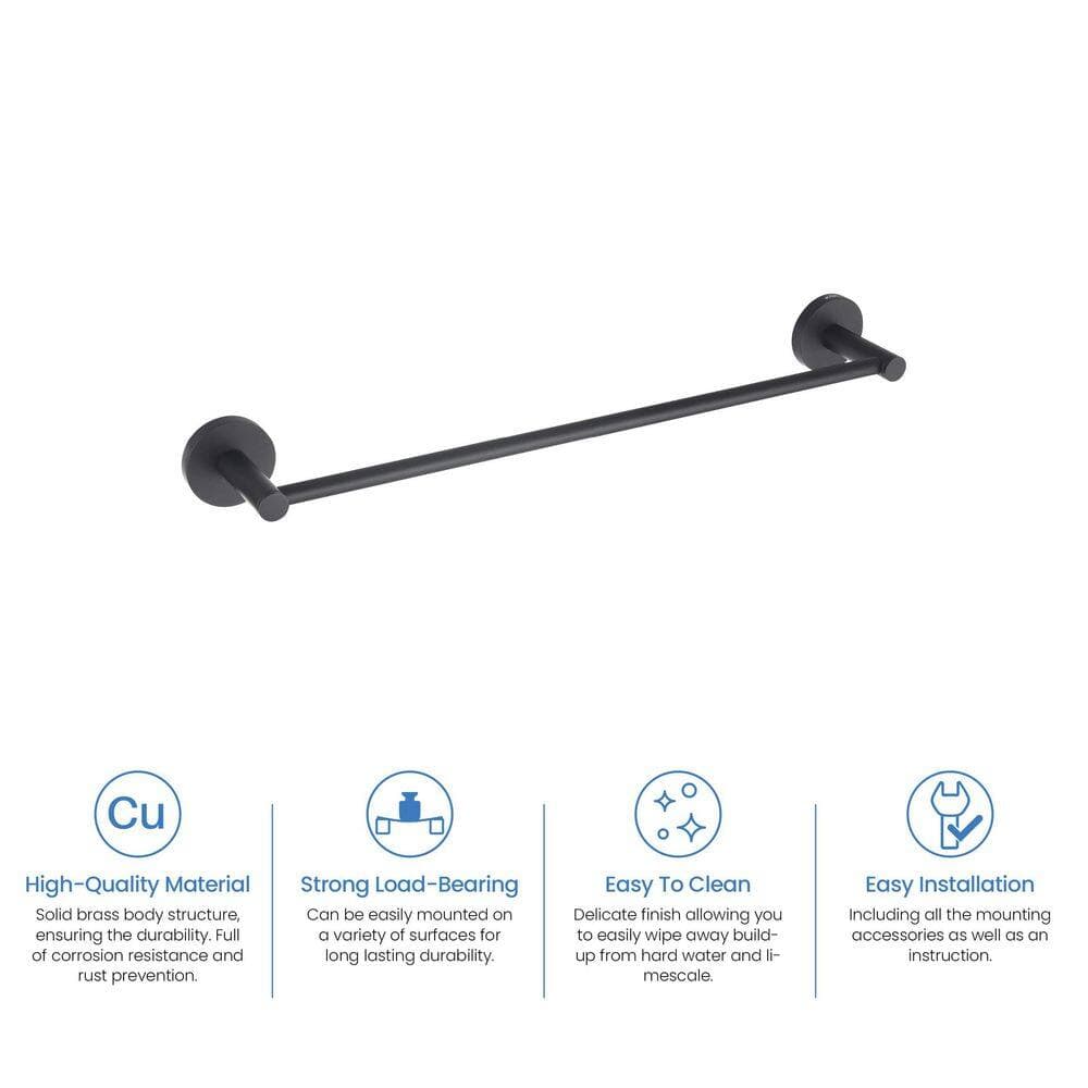 KIBI Bathroom Accessories Wall Mounted Towel Bar (4)