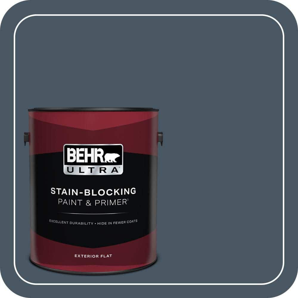 BEHR ULTRA 1 gal. #T13-13 Flapper Dance Flat Exterior Paint & Primer