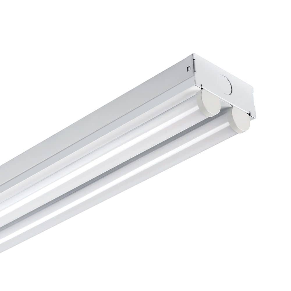 Metalux 4 ft. 2-Light Linear White Integrated LED Ceiling Strip Light for Commercial/Residential use with 4200 Lumens, 4000K (4)