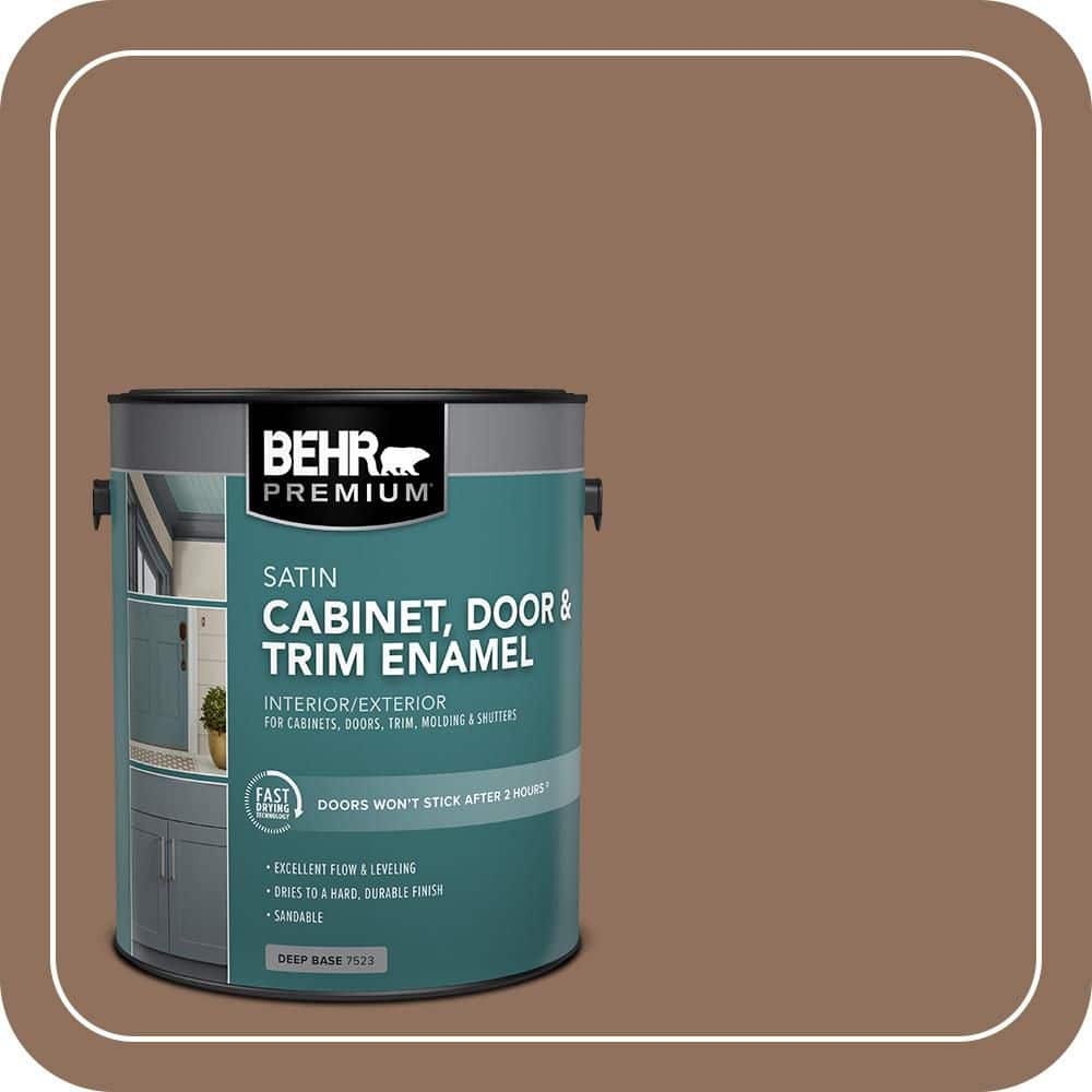 BEHR PREMIUM 1 gal. #N240-6 Wild Mustang Satin Enamel Interior/Exterior Cabinet, Door & Trim Paint