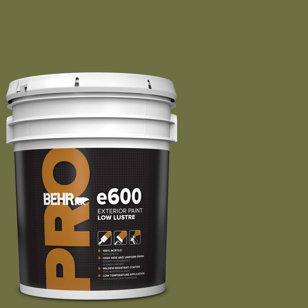 BEHR PRO 5 gal. #M340-7 Classic Avocado Low Luster Exterior Paint