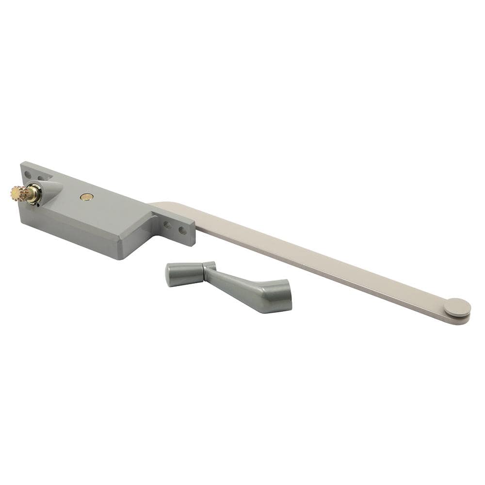 Prime-Line Steel Casement Window Operator, 9 in. Arm, Square Housing, Aluminum, Left Hand