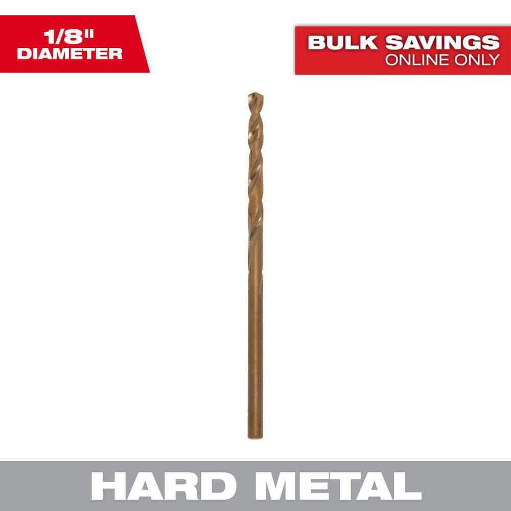 Milwaukee 1/8 in. Cobalt Red Helix Twist Drill Bit