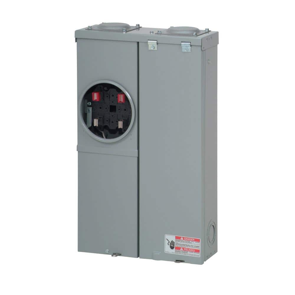 Eaton 100 Amp 12-Space 24-Circuit BR Type Main Breaker Meter Breaker Surface EUSERC (2)
