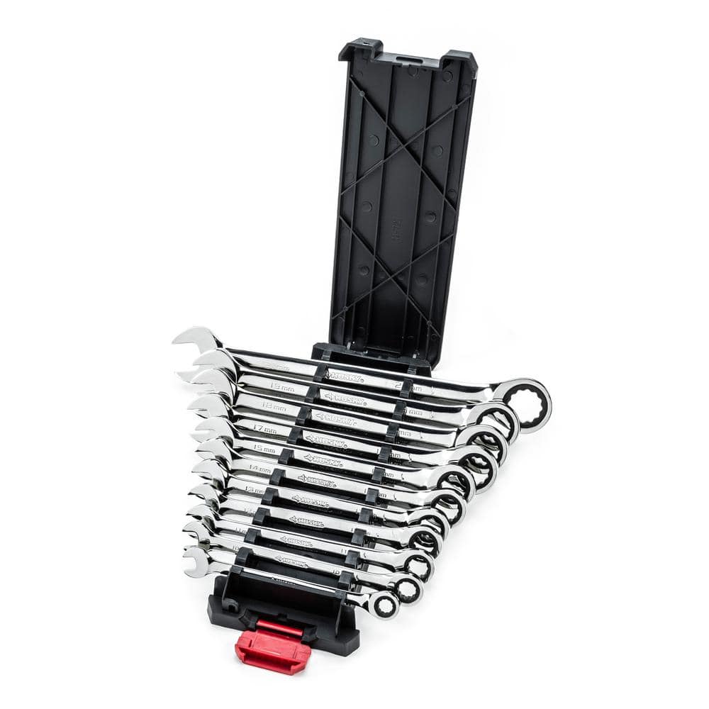 Husky Ratcheting Metric Combination Wrench Set (11-Piece) (4)