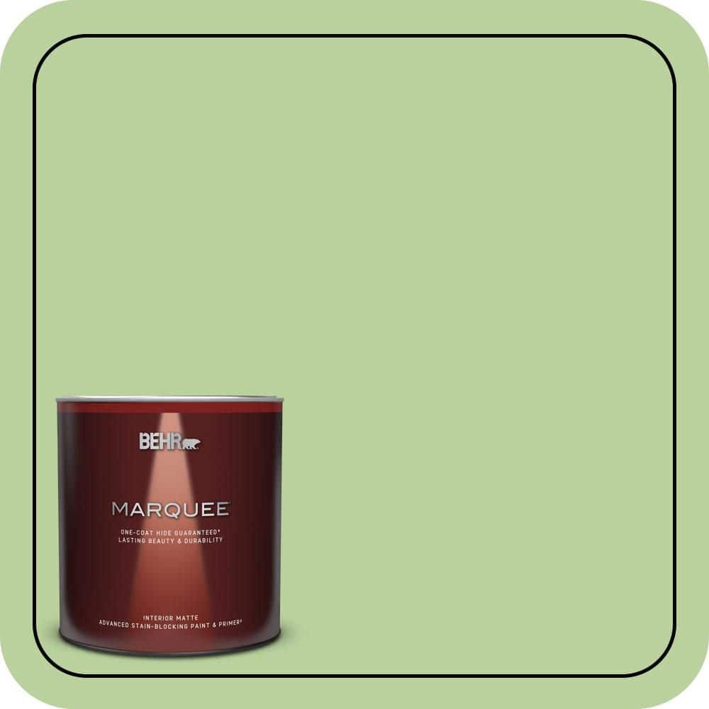 BEHR MARQUEE 1 qt. #P380-4 Four Leaf Clover Matte Interior Paint & Primer