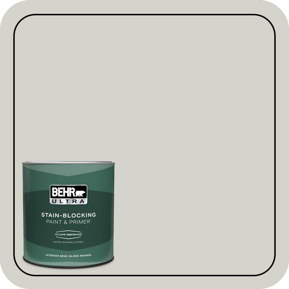 BEHR ULTRA 1 qt. #N370-2 Eon Extra Durable Semi-Gloss Enamel Interior Paint & Primer