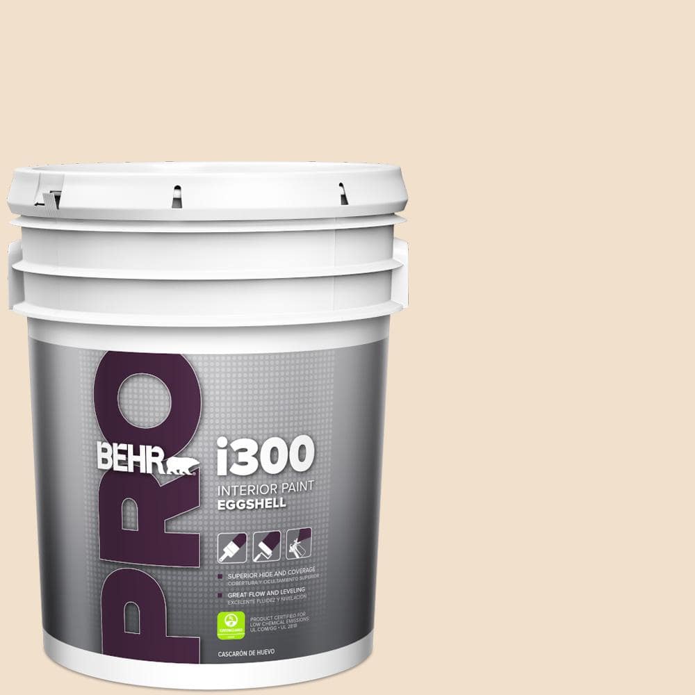 BEHR PRO 5 gal. #OR-W02 So Much Fawn Eggshell Interior Paint