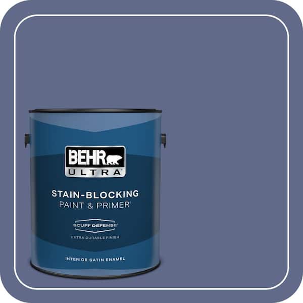 BEHR ULTRA 1 gal. #S540-6 Dangerously Elegant Extra Durable Satin Enamel Interior Paint & Primer (2)