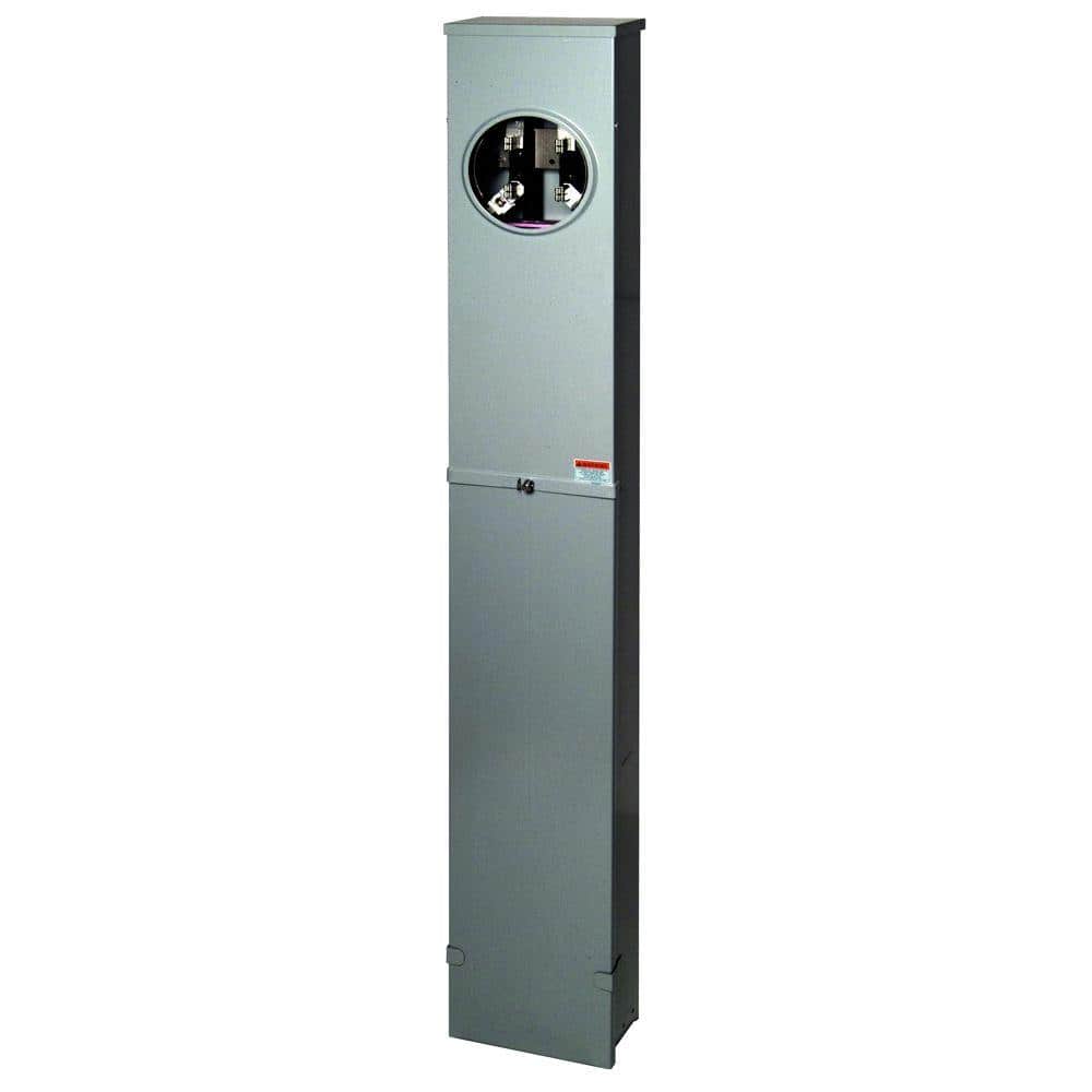 Square D 200 Amp Ringless-Horn Bypass Underground Pedestal Meter Socket