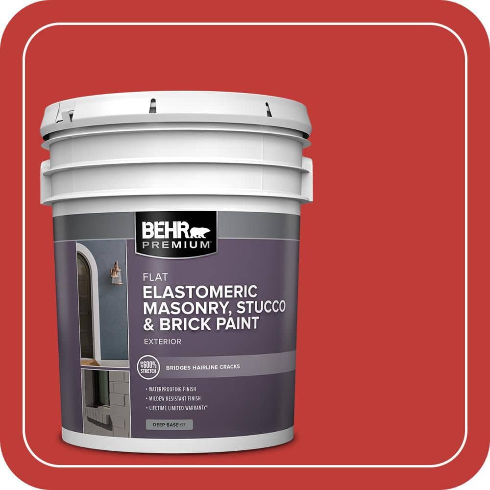 BEHR PREMIUM 5 gal. #P150-7 Flirt Alert Elastomeric Masonry, Stucco and Brick Exterior Paint