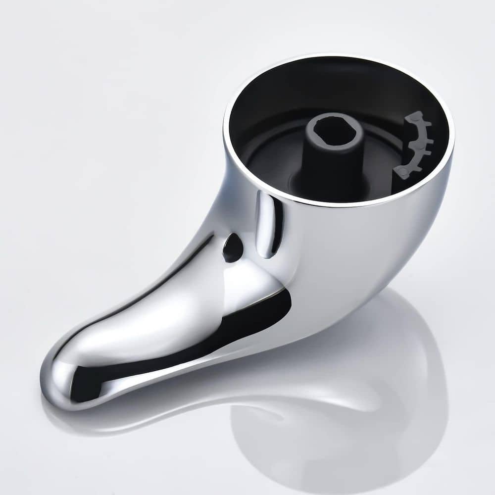 Numhew 1-Piece Replacement for Moen Lever Shower Handle in Silver, Compatible with Moen Posi Temp Valve Systems (3)