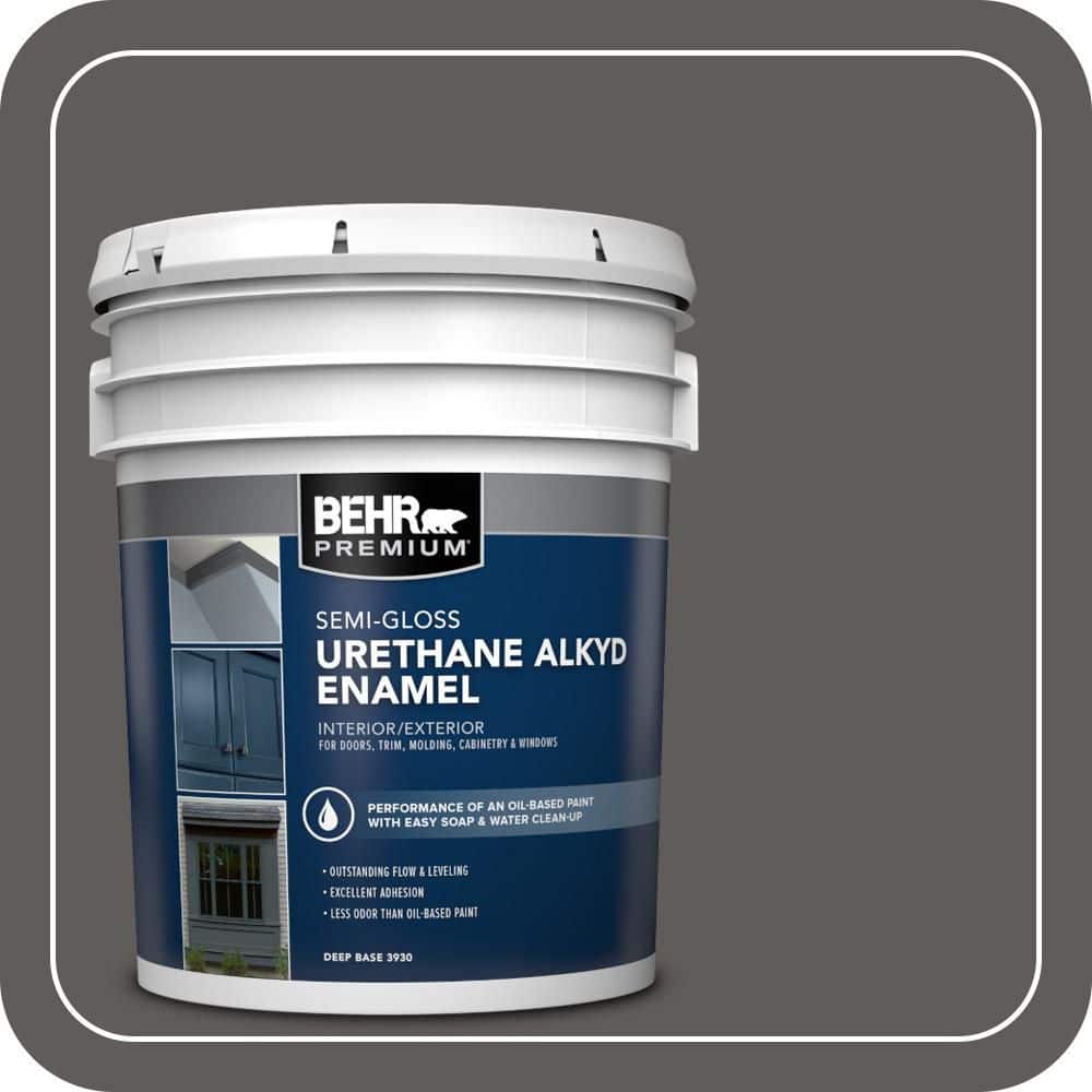 BEHR PREMIUM 5 gal. #PPU18-19 Intellectual Urethane Alkyd Semi-Gloss Enamel Interior/Exterior Paint