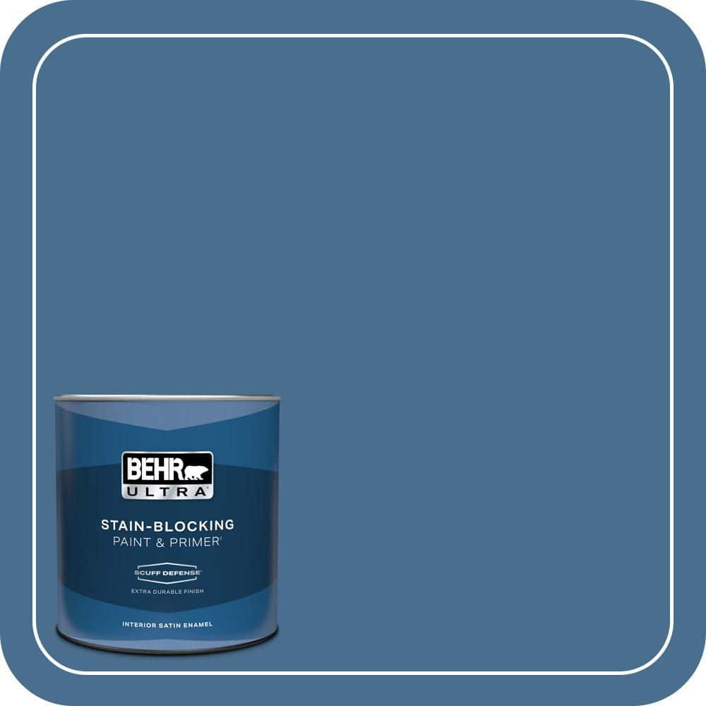 BEHR ULTRA 1 qt. #M510-5 Sailors Bay Extra Durable Satin Enamel Interior Paint & Primer