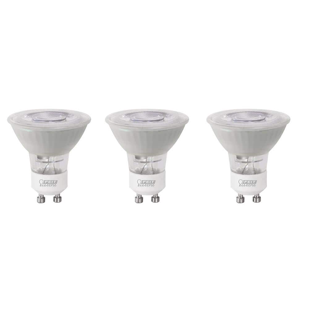 Feit Electric 35-Watt Equivalent MR16 GU10 Dimmable Track Ligthing Reflector LED Light Bulb, Bright White 3000K (3-Pack) (2)