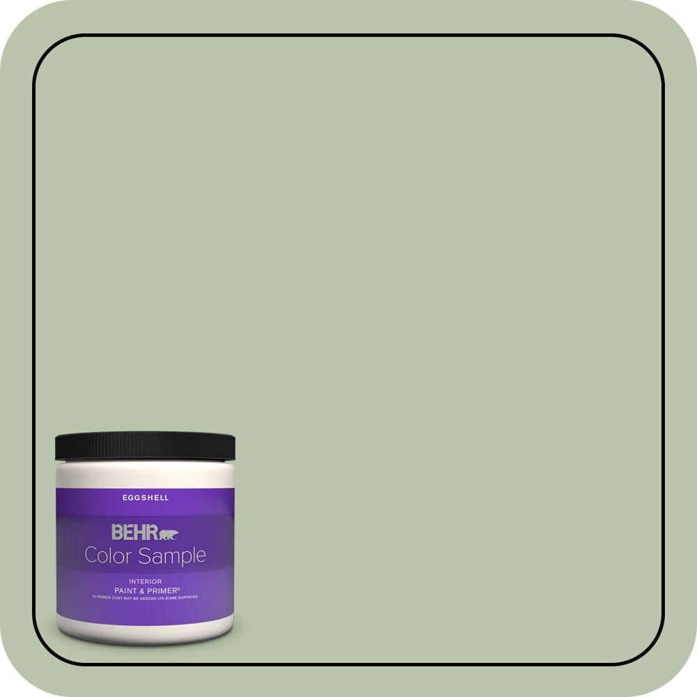 BEHR PREMIUM PLUS #PPU11-10 Whitewater Bay One-Coat Hide Enamel Interior Stain-Blocking Paint and Primer