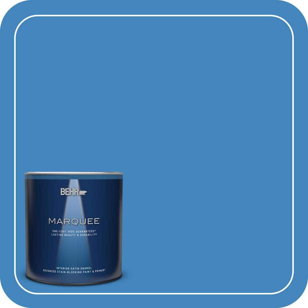 BEHR MARQUEE 1 qt. #560B-6 Warm Spring Satin Enamel Interior Paint & Primer