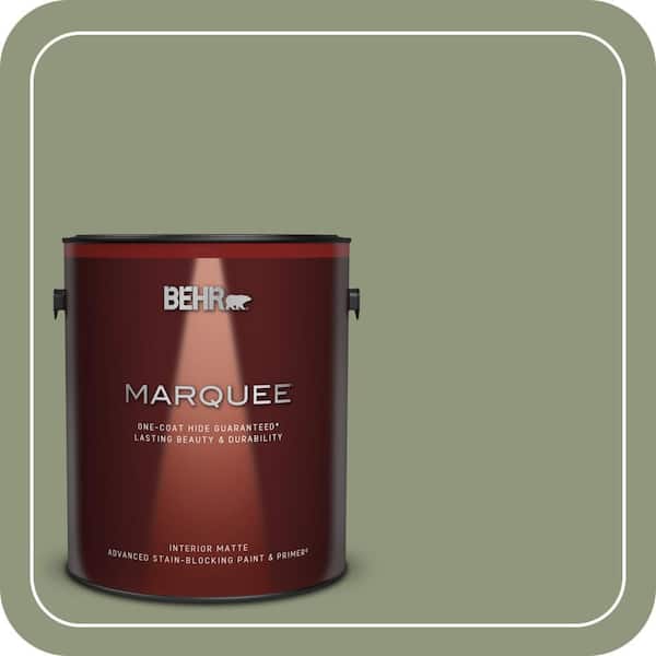 BEHR PREMIUM PLUS #ECC-63-1 Autumn Sage Enamel Low Odor & Primer (4)