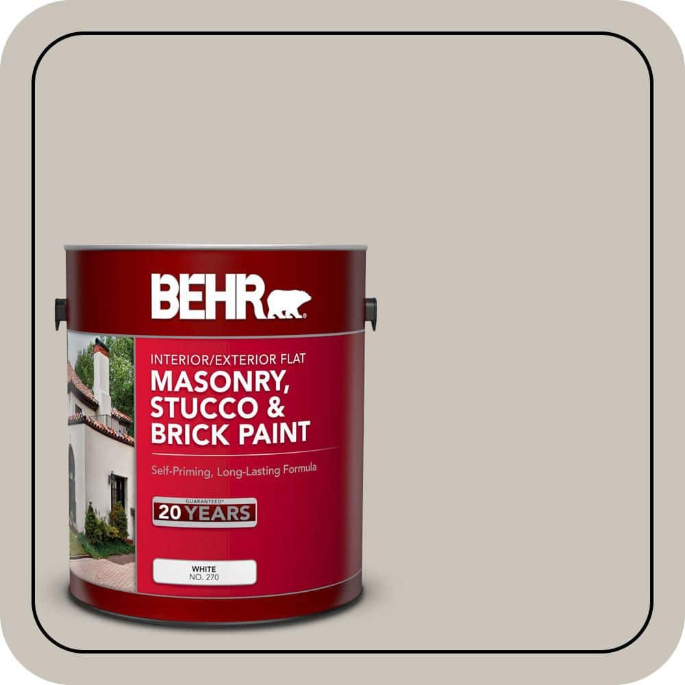 BEHR 1 gal. #BXC-59 Pavestone Flat Interior/Exterior Masonry, Stucco and Brick Paint