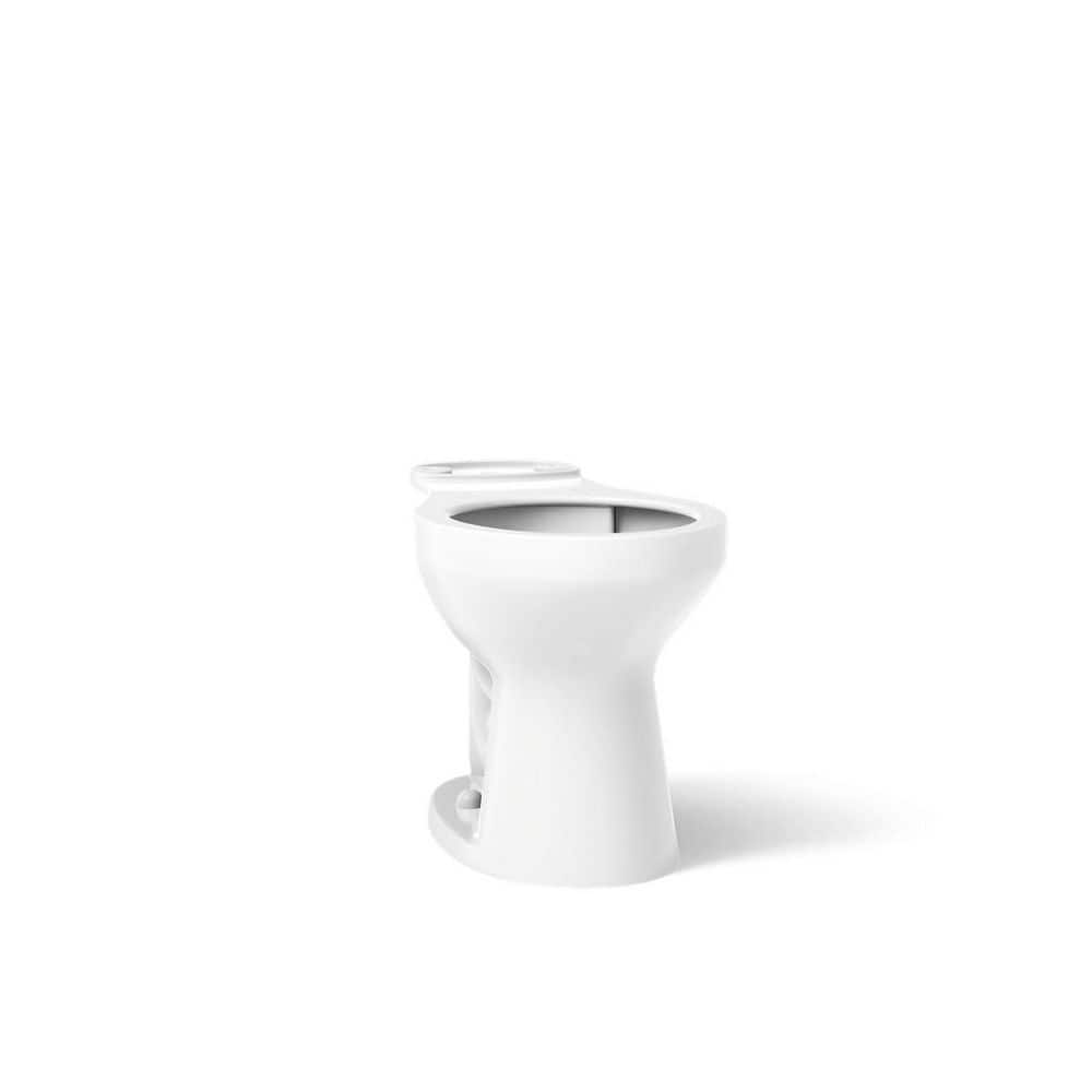KOHLER Cimarron 12 in. Rough In Round Chair Height Toilet Bowl Only in White, Seat Not Included (1)