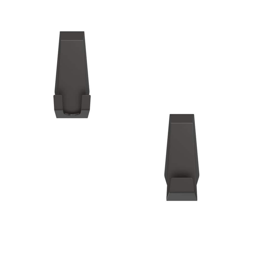 Better Living FACET Robe Hook Set in Matte Black (2)