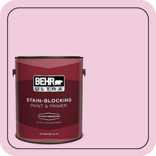 BEHR ULTRA 1 gal. #P130-1 Piggy Bank Extra Durable Flat Interior Paint & Primer (2)