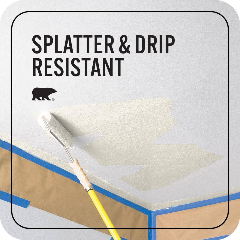 BEHR ULTRA 1 gal. #HDC-NT-08 Papier Blanc Ceiling Flat Interior Paint and Primer (4)