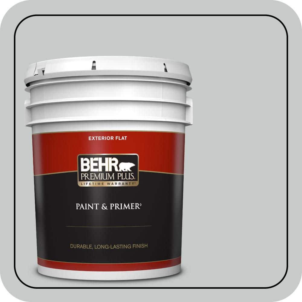 BEHR PREMIUM PLUS 5 gal. #PPU26-17 Fast as the Wind Flat Exterior Paint & Primer