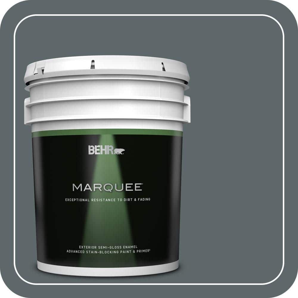 BEHR MARQUEE 5 gal. #PPU25-20 Le Luxe Semi-Gloss Enamel Exterior Paint & Primer