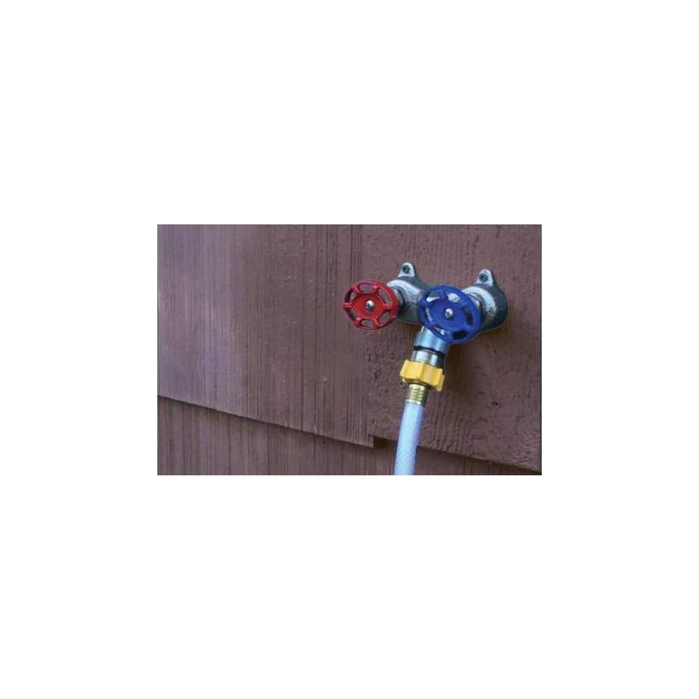 Arrowhead Brass 10 in. Anti-Siphon 1/2 in. Sweat or 1/2 in. MIP Frost Proof Hot and Cold Wall Faucet (3)