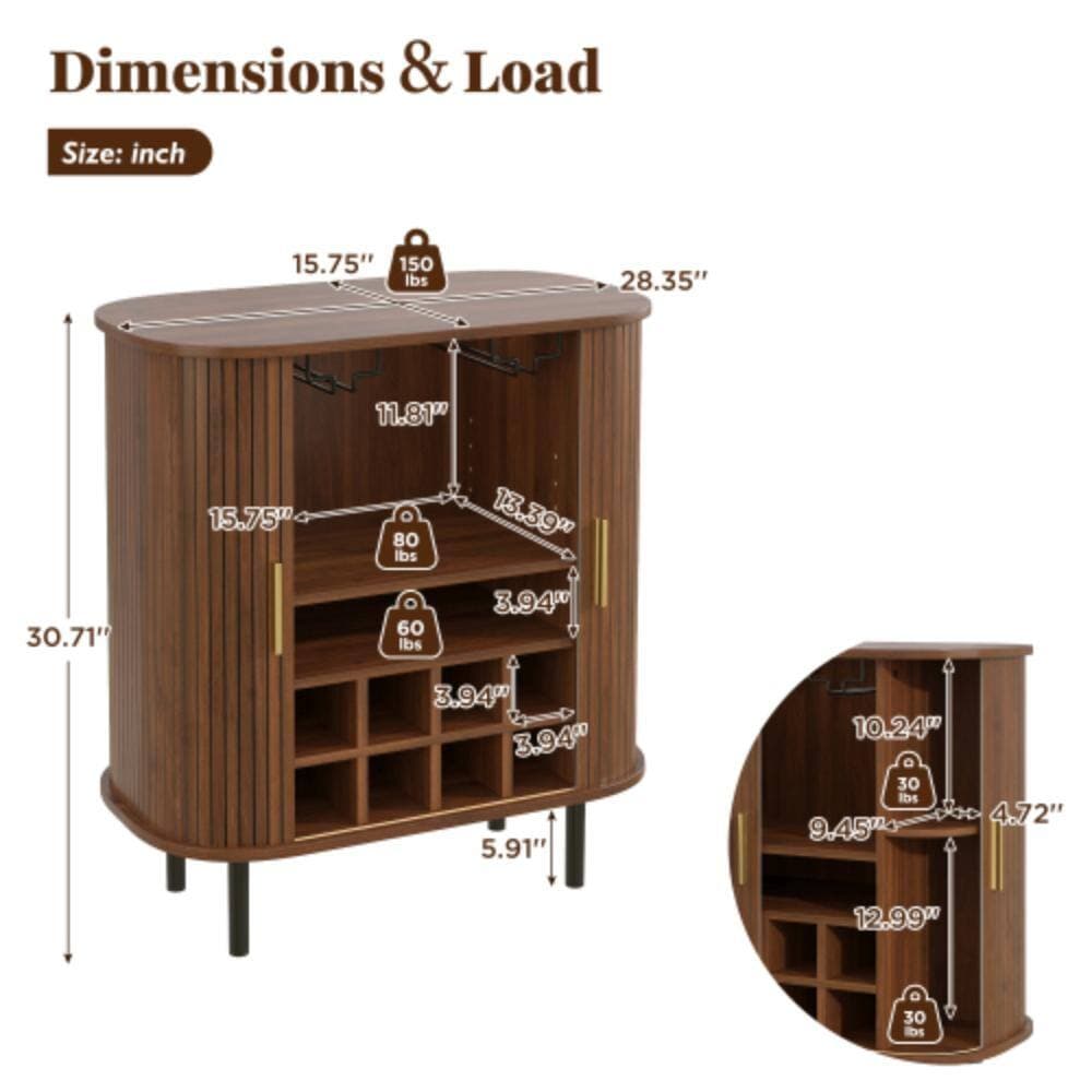 Unbranded 28.35 in. W x 15.75 in. D x 30.71 in. H Bathroom Dark Brown Linen Cabinet (2)
