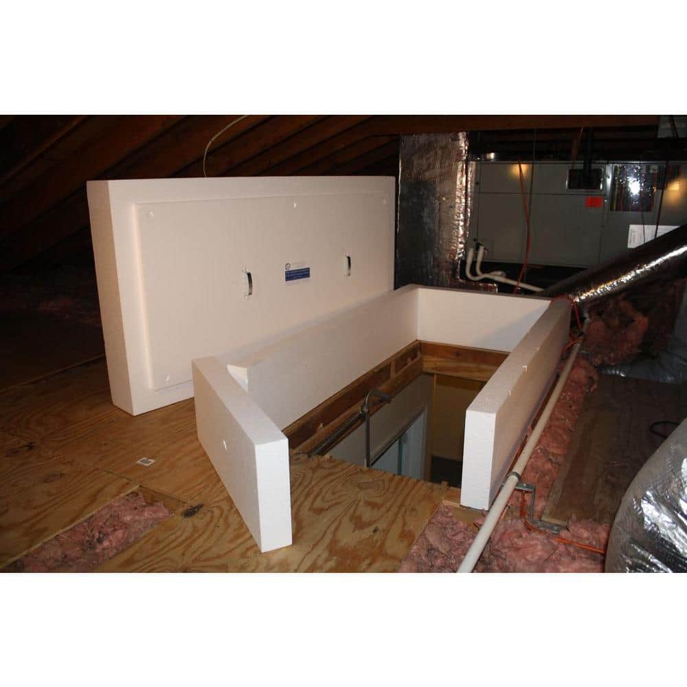 The Energy Guardian R-38 Attic Ladder Insulation Cover and Air Sealing Kit for Pull Down Ladders with IM 27 in. x 55 in. x 10 in. (2)