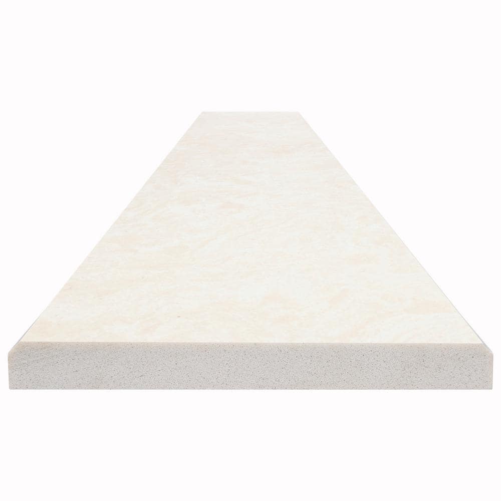 MSI Cream 4 in. x 36 in. Polished Engineered Marble Double Beveled Threshold Tile (3 lin. ft. /Each) (3)