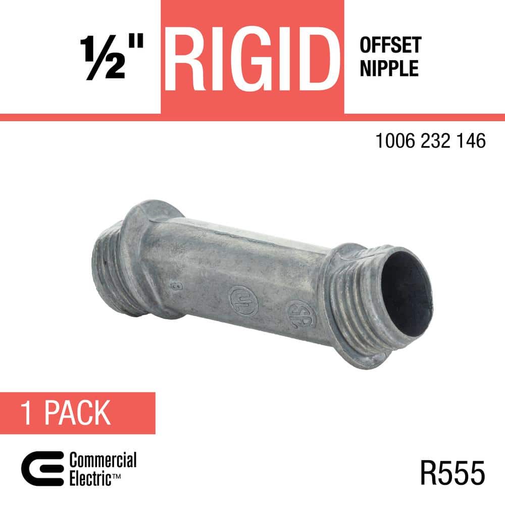 Commercial Electric 1/2 in. Rigid Metal Conduit (RMC) Offset Nipple (4)