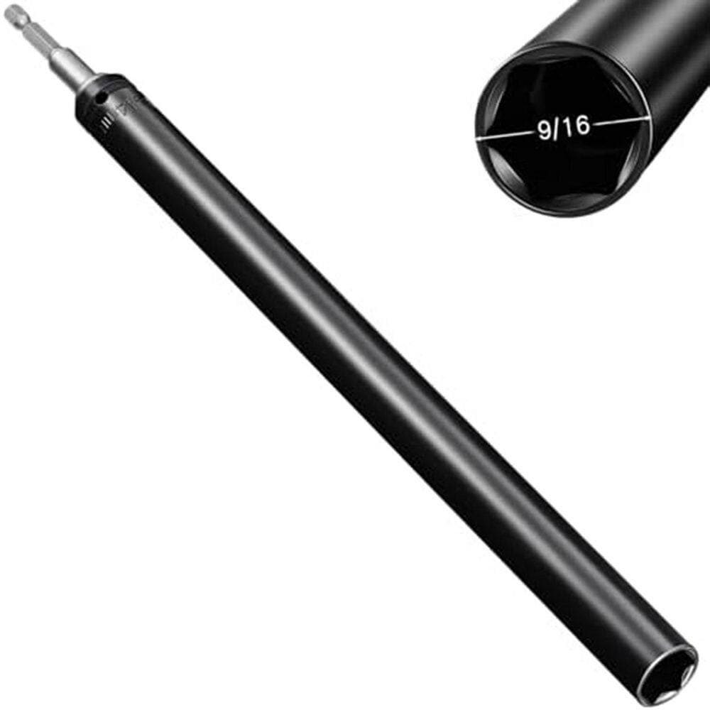 Unbranded 9/16 Inch High Carbon Steel Impact Nut Driver Set with Hollow Shaft for Long Bolts Ductwork (1-Pack) (3)