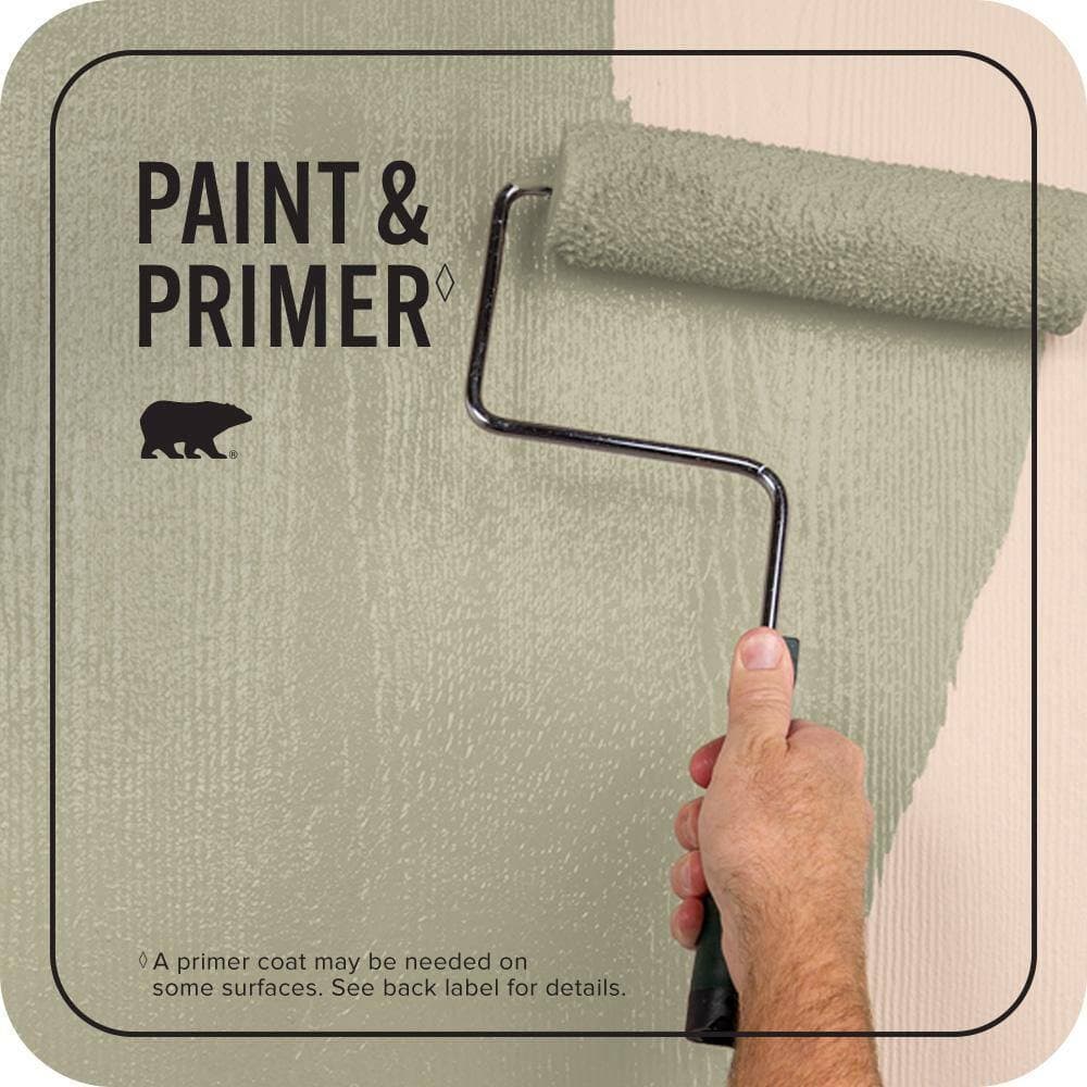 BEHR PREMIUM PLUS 5 gal. #PPU9-09 Seedling Flat Exterior Paint & Primer (3)