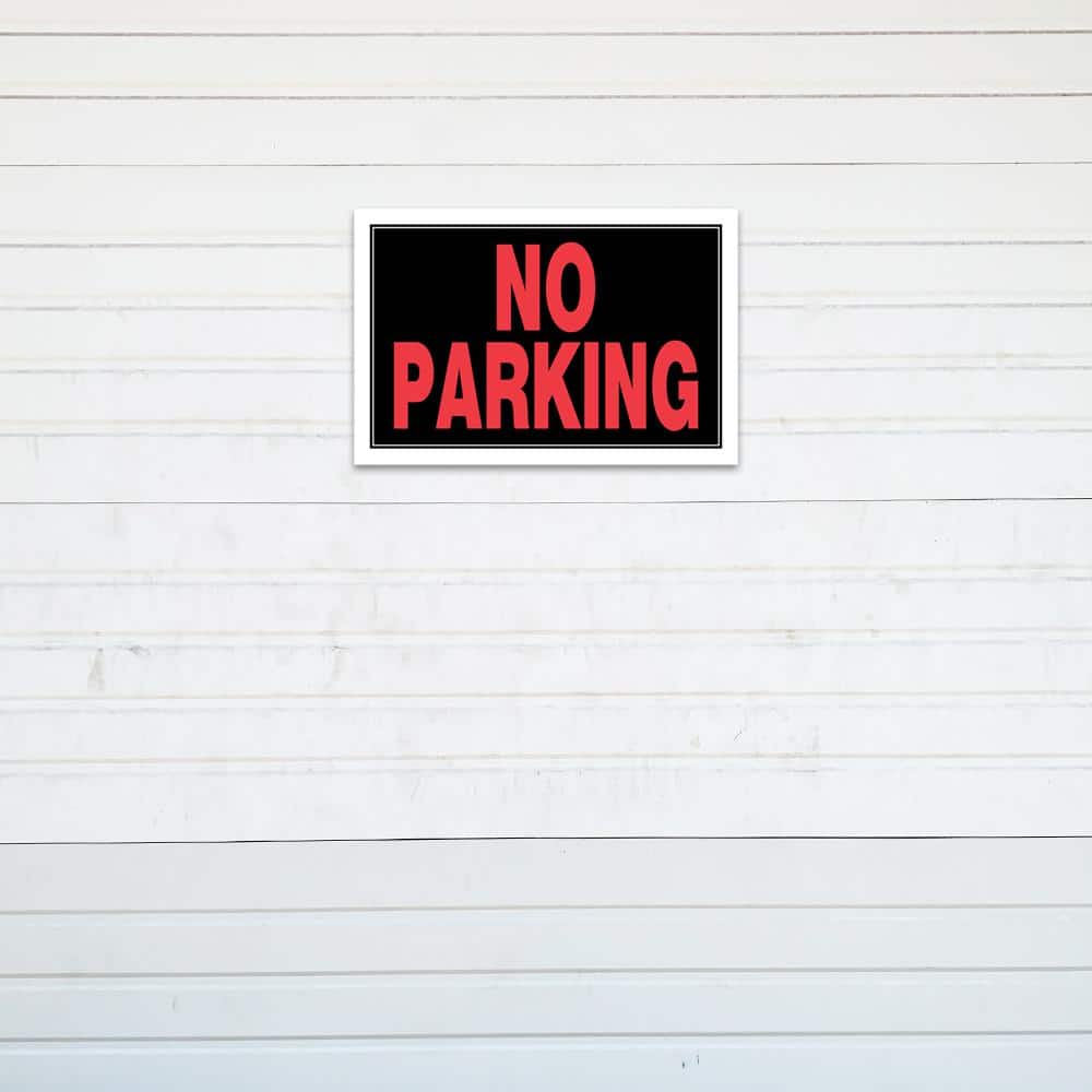 Everbilt 8 in. x 12 in. Vinyl No Parking No Esta Sign (2)