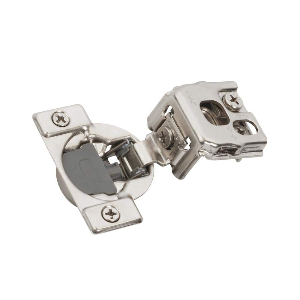Amerock 2-Pack Nickel 1 1/4 inch  32mm  Overlay Face Frame Soft Close Concealed Cabinet Hinges