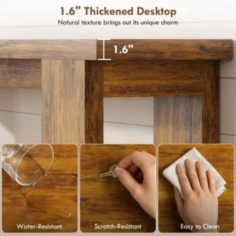 Unbranded 63 in. W x 11.8 in. D x 33.5 in. H Bathroom Brown Linen Cabinet (3)