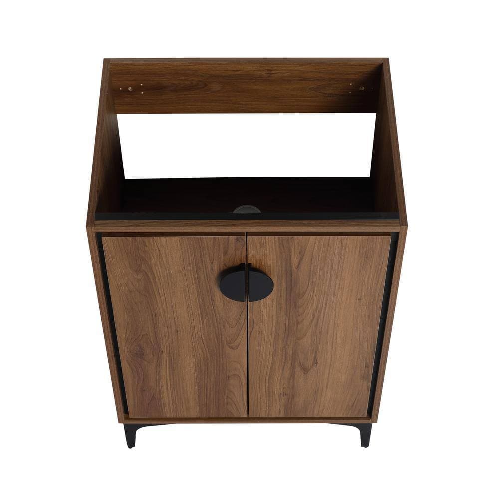 Unbranded Hot Sale 23.43 in. W x 17.91 in. D x 33.07 in. H Freestanding Bath Vanity Cabinet Brown with 2 Soft Closing Doors (2)