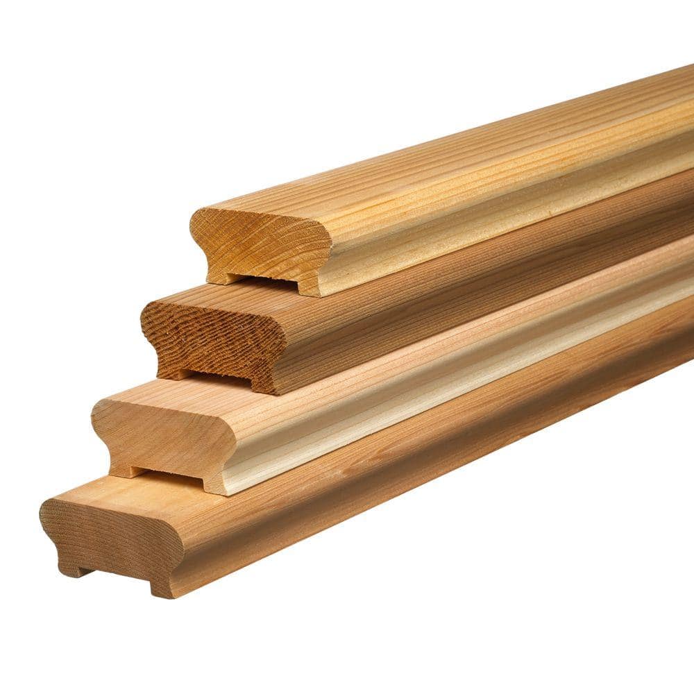 ProWood 2 in. x 4 in. x 6 ft. Cedar Moulded Rail (4-Pack) (1)